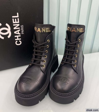 Chanel Women Leather Short Boots