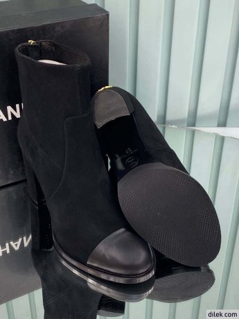 Chanel Women Suede Boots