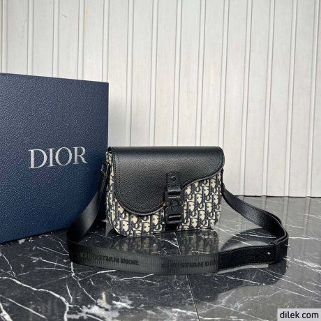 Christian Dior Saddle Messenger Bag with Flap