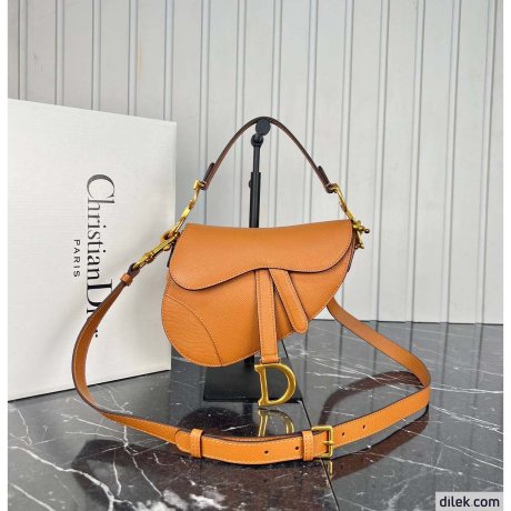 Dior Mini Saddle Bag With Strap