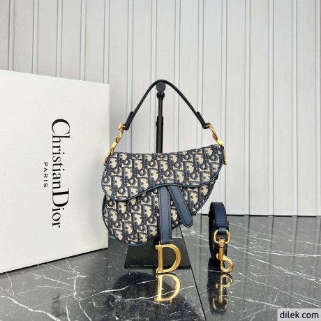 Dior Mini Saddle Bag With Strap