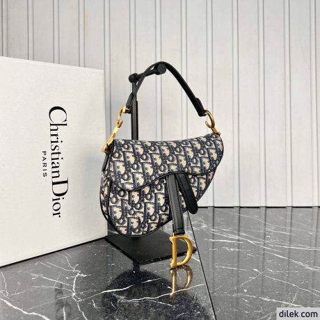 Dior Mini Saddle Bag With Strap