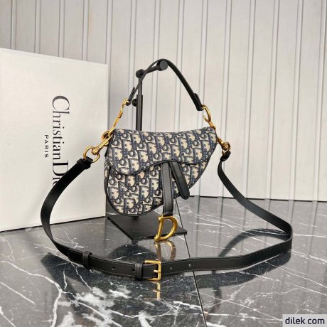 Dior Mini Saddle Bag With Strap