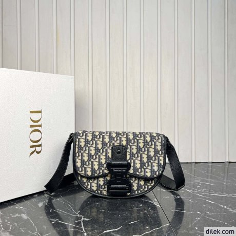 Dior Mini Saddle Messenger Bag with Flap