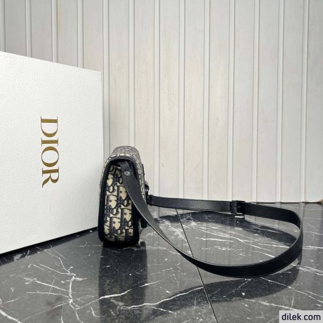 Dior Mini Saddle Messenger Bag with Flap