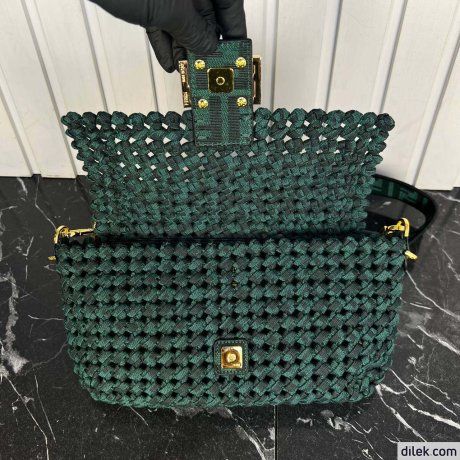 Fendi Baguette Medium Canvas Bag