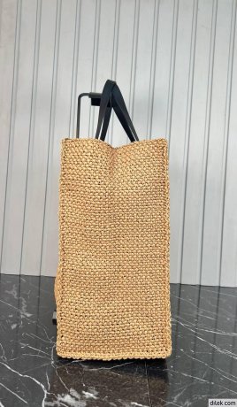 Fendi Raffia Tote Bag