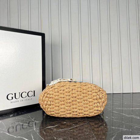 Gucci Natural Raffia Bag