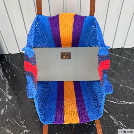 Gucci Raffia Tote Bag