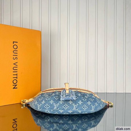 Louis Vuitton High Rise Monogram Denim
