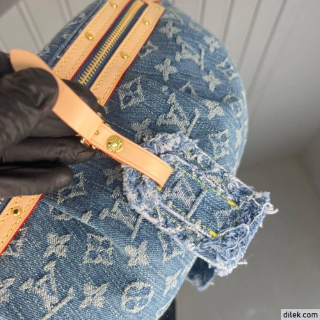 Louis Vuitton High Rise Monogram Denim