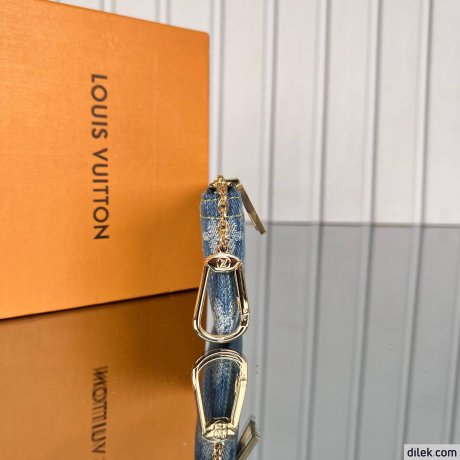 Louis Vuitton Key Pouch Monogram Denim