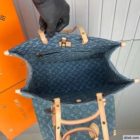 Louis Vuitton Onthego MM Monogram Denim