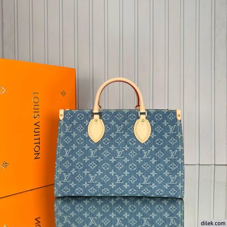 Louis Vuitton Onthego MM Monogram Denim