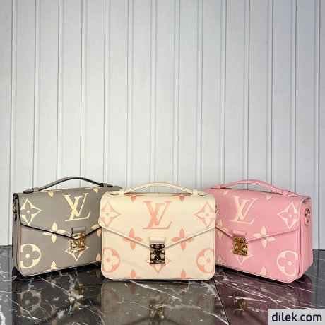 Louis Vuitton Pochette Metis Bicolor Monogram Empreinte Leather