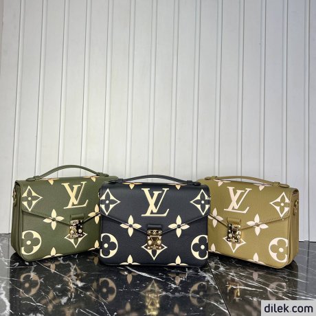 Louis Vuitton Pochette Metis Bicolor Monogram Empreinte Leather