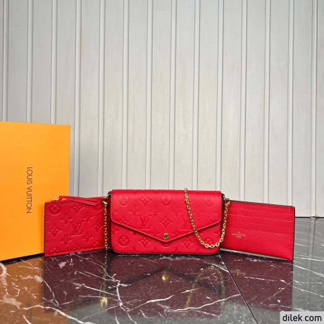 Louis Vuitton Felicie Pochette Empreinte Leather