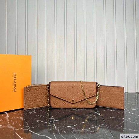 Louis Vuitton Felicie Pochette Empreinte Leather