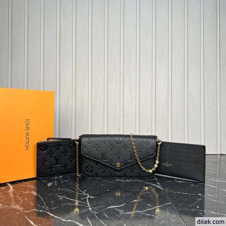 Louis Vuitton Felicie Pochette Empreinte Leather
