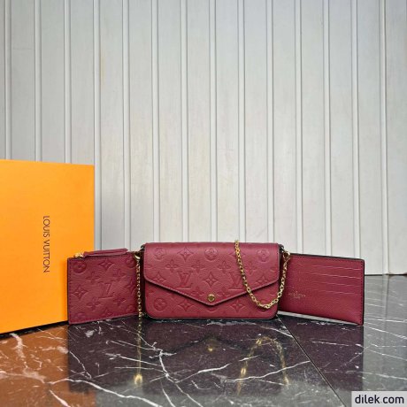 Louis Vuitton Felicie Pochette Empreinte Leather