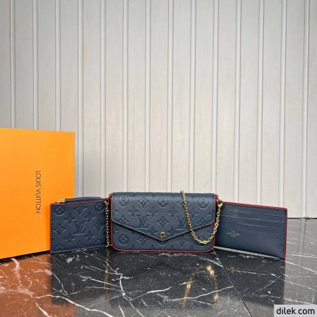 Louis Vuitton Felicie Pochette Empreinte Leather