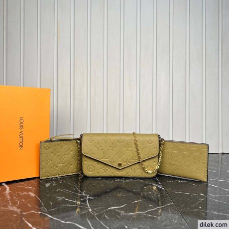 Louis Vuitton Felicie Pochette Empreinte Leather