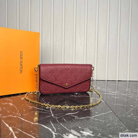 Louis Vuitton Felicie Pochette Empreinte Leather