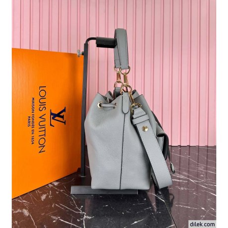 Louis Vuitton Lockme Leather Crossbody Bucket Bag