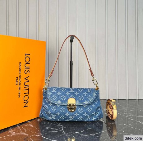 Louis Vuitton Monogram Denim Mini Pleaty
