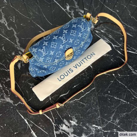 Louis Vuitton Monogram Denim Mini Pleaty