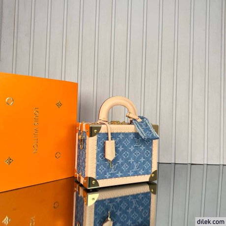 Louis Vuitton Petite Valise Denim Bleu