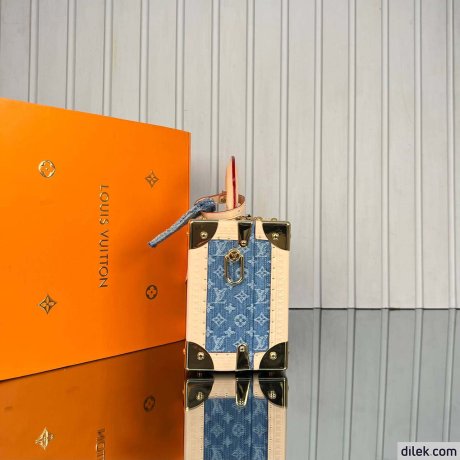Louis Vuitton Petite Valise Denim Bleu