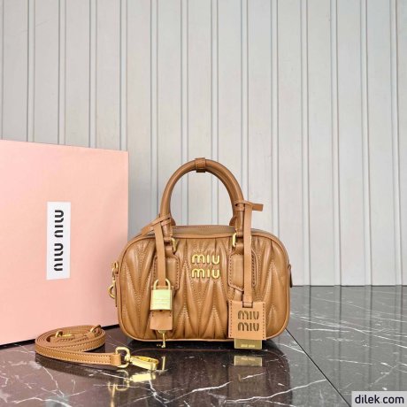 Miu Miu Arcadie Matelasse Nappa Leather Medium Bag