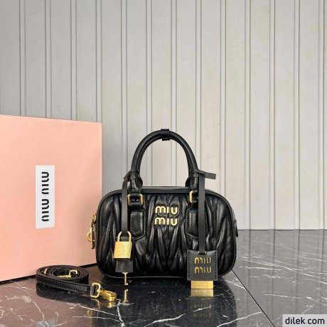 Miu Miu Arcadie Matelasse Nappa Leather Medium Bag
