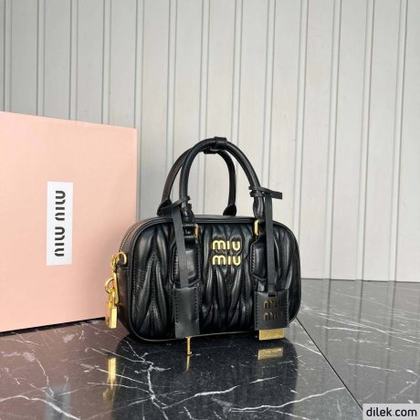 Miu Miu Arcadie Matelasse Nappa Leather Medium Bag