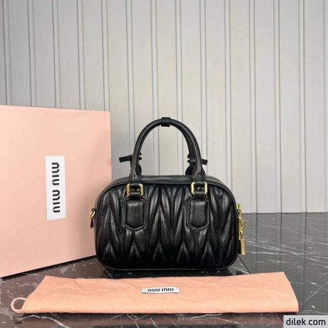 Miu Miu Arcadie Matelasse Nappa Leather Medium Bag