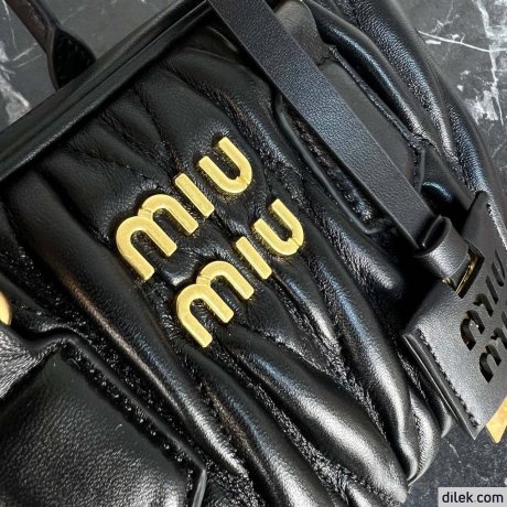 Miu Miu Arcadie Matelasse Nappa Leather Medium Bag