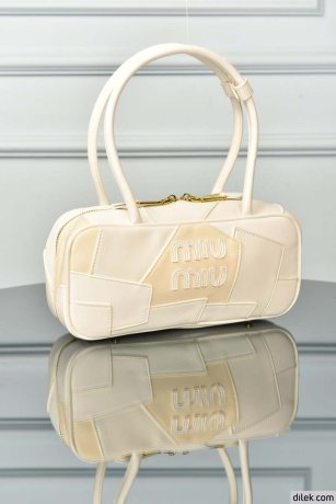 Miu Miu Small Leather Patchwork Beau Bag