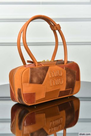 Miu Miu Small Leather Patchwork Beau Bag