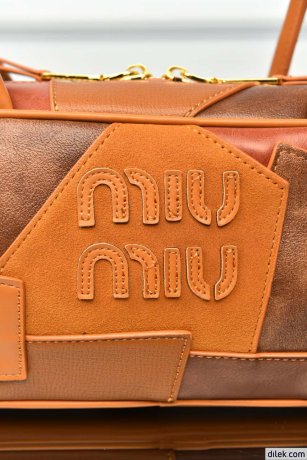 Miu Miu Small Leather Patchwork Beau Bag