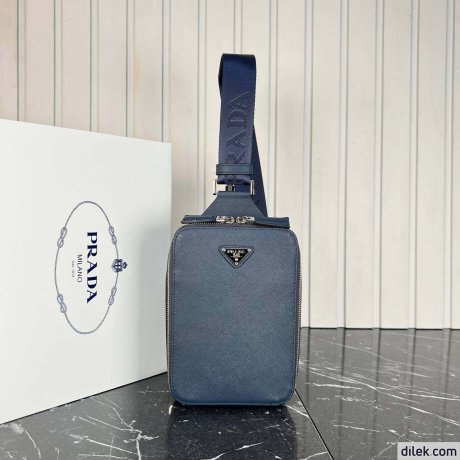 Prada Brique Saffiano Leather Bag