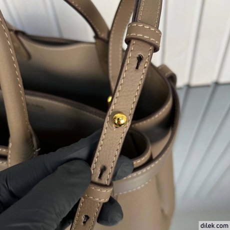 Prada Buckle Large Leather Handbag