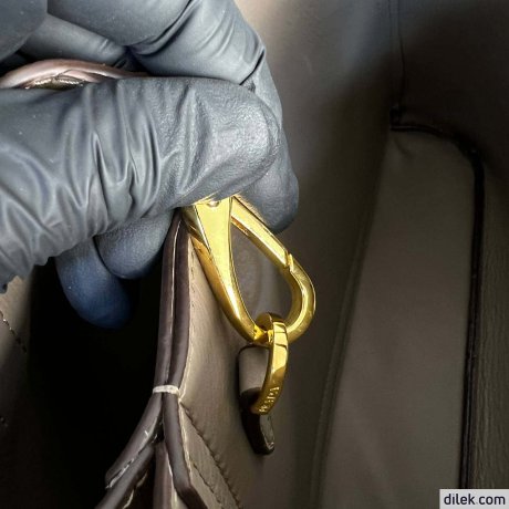 Prada Buckle Large Leather Handbag