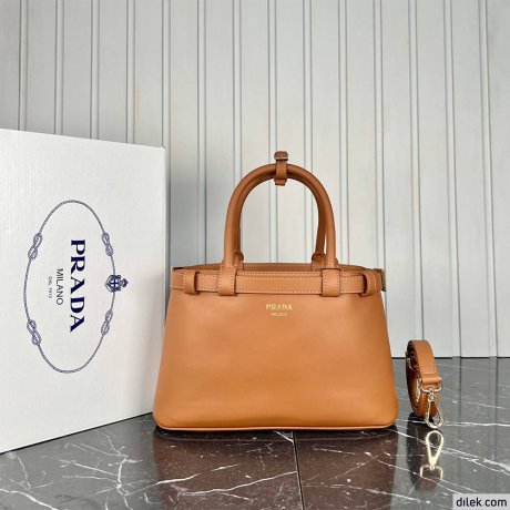Prada Buckle Small Leather Handbag