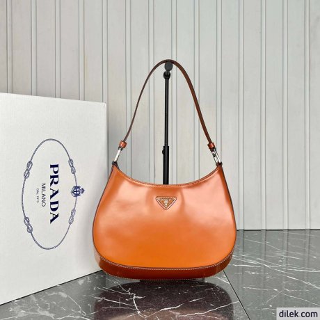Prada Cleo Brushed Leather Shoulder Bag