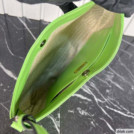 Prada Cleo Brushed Leather Shoulder Bag