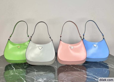 Prada Cleo Brushed Leather Shoulder Bag
