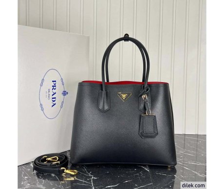Prada Double Leather Medium Bag