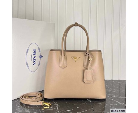 Prada Double Leather Medium Bag