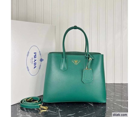 Prada Double Leather Medium Bag